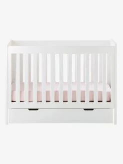 Tiroir De Rangement à Roulettes Pour Lit Bébé Blanc - Vertbaudet -Mobilier Bébé Soldes tiroir de rangement a roulettes pour lit bebe 4